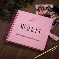 Pink Mum and Us Scrapbook Photo Album Gift For Treasuring Moments