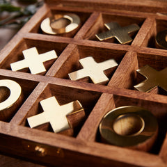 Personalised Luxury Wooden Tic Tac Toe Game