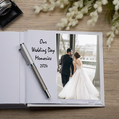 Personalised Elegant White Our 25th Wedding Anniversary Photo Album Gift Custom Photo Anniversary Present Special Keepsake