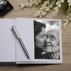 Personalised In Loving Memory Remembrance Photo Album Lavender Flower personalised photo album ukgiftstoreonline