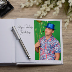 50th Birthday White Photo Album Gift With Butterflies 50 x 6x4 Photos