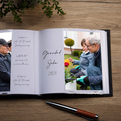 Grandma In Loving Memory Black Butterfly Photo Album For 50 x 6 by 4 Photos