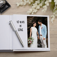 ukgiftstoreonline 40th Anniversary Gift Photo Album For 50 x 6 by 4 Photos