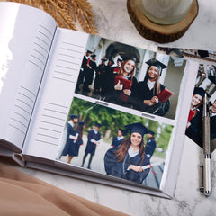 Large Book Bound Personalised Graduation Photo Album New Beginning