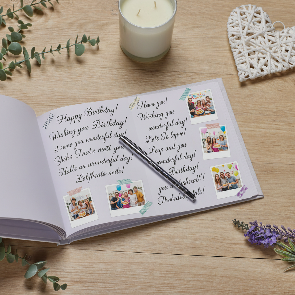 Personalised Luxury Large A4 Birthday Guestbook With Flowers and Butterflies 13th 16th 18th 21st 30th 40th 50th 60th 70th 80th 90th