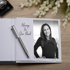 Personalised Auntie In Loving Memory White Album With Photo For 50 x 6x4 Photos