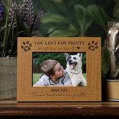 Personalised Dog Memorial Photo Frame Gift Keepsake Engraved Various Sizes