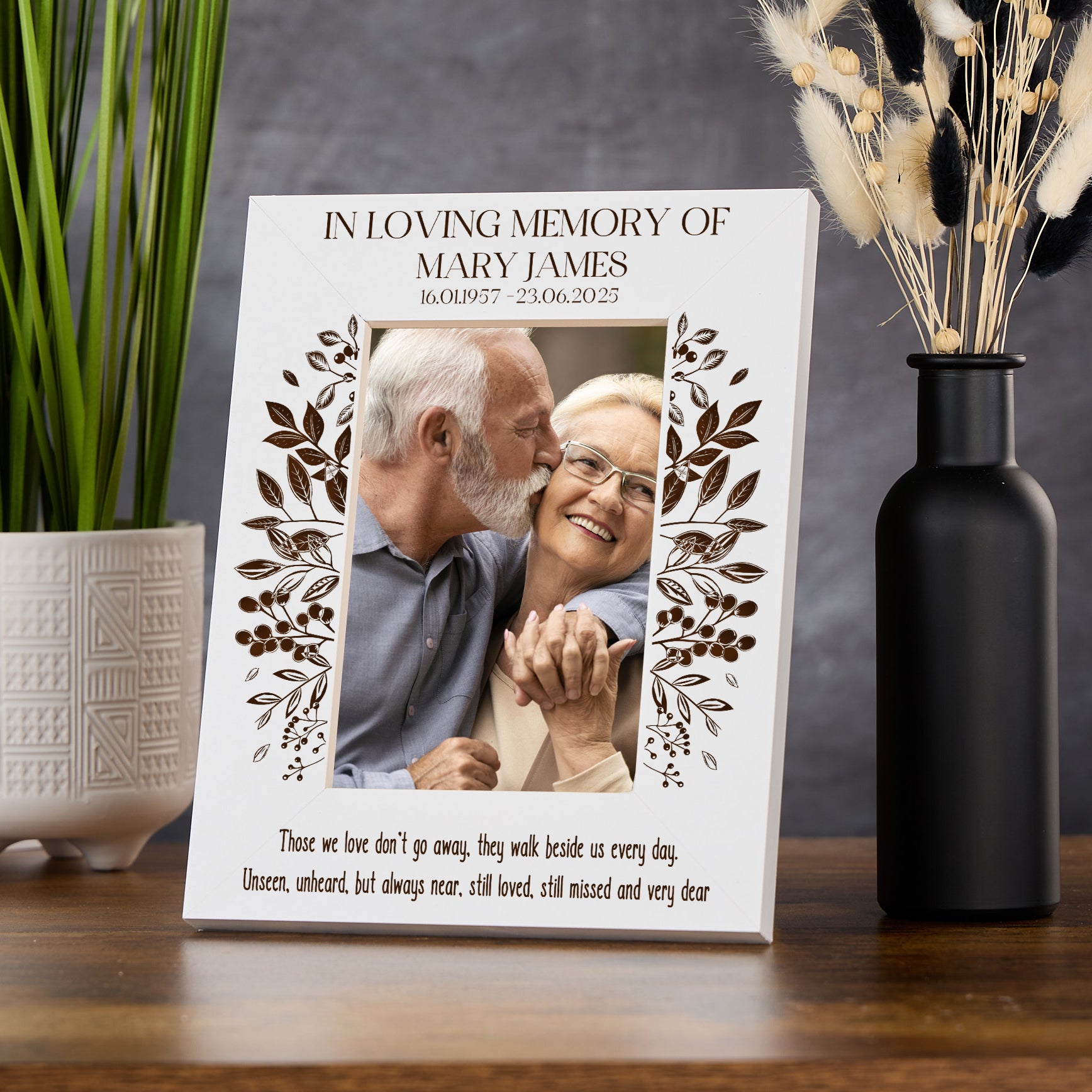 Personalised Those We Love Sentiment Remembrance Memorial Photo Frame