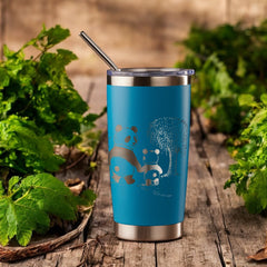 Personalised Teacher Gift Engraved Thermal Travel Mug With Panda and Sentiment