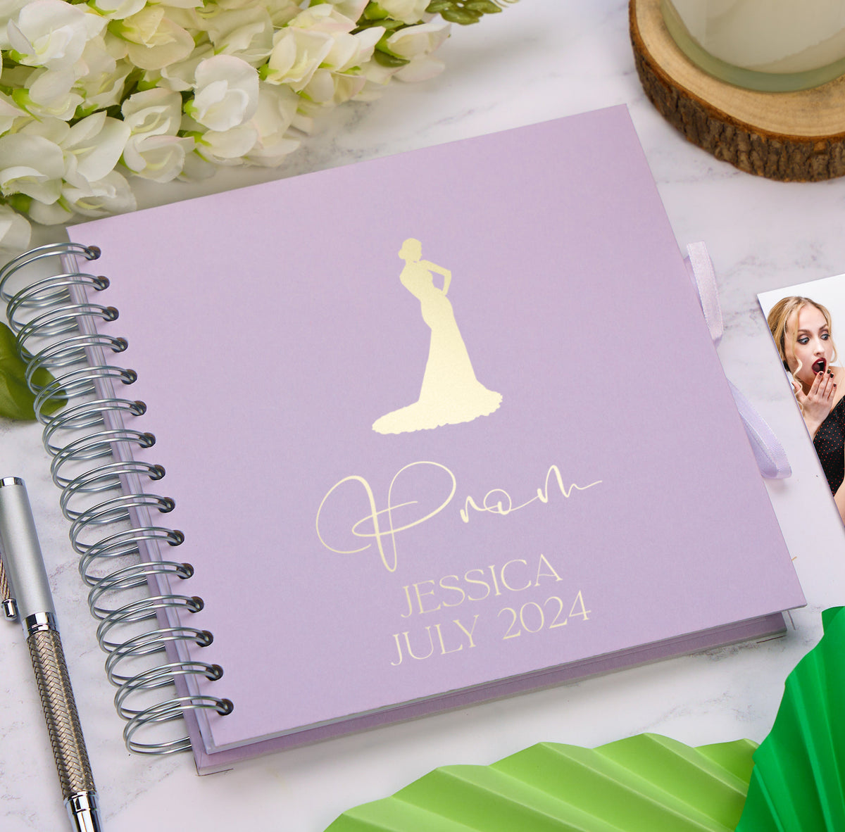 Personalised Girl's Prom Book, Custom Scrapbook Keepsake Photo Album Memory Book