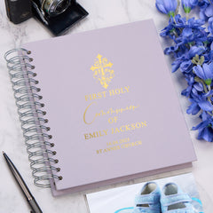 Personalised Holy Communion Photo Album With Multiple Colours and Cross