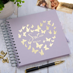 Sister Keepsake Book, Custom Scrapbook Photo Album Memory Book