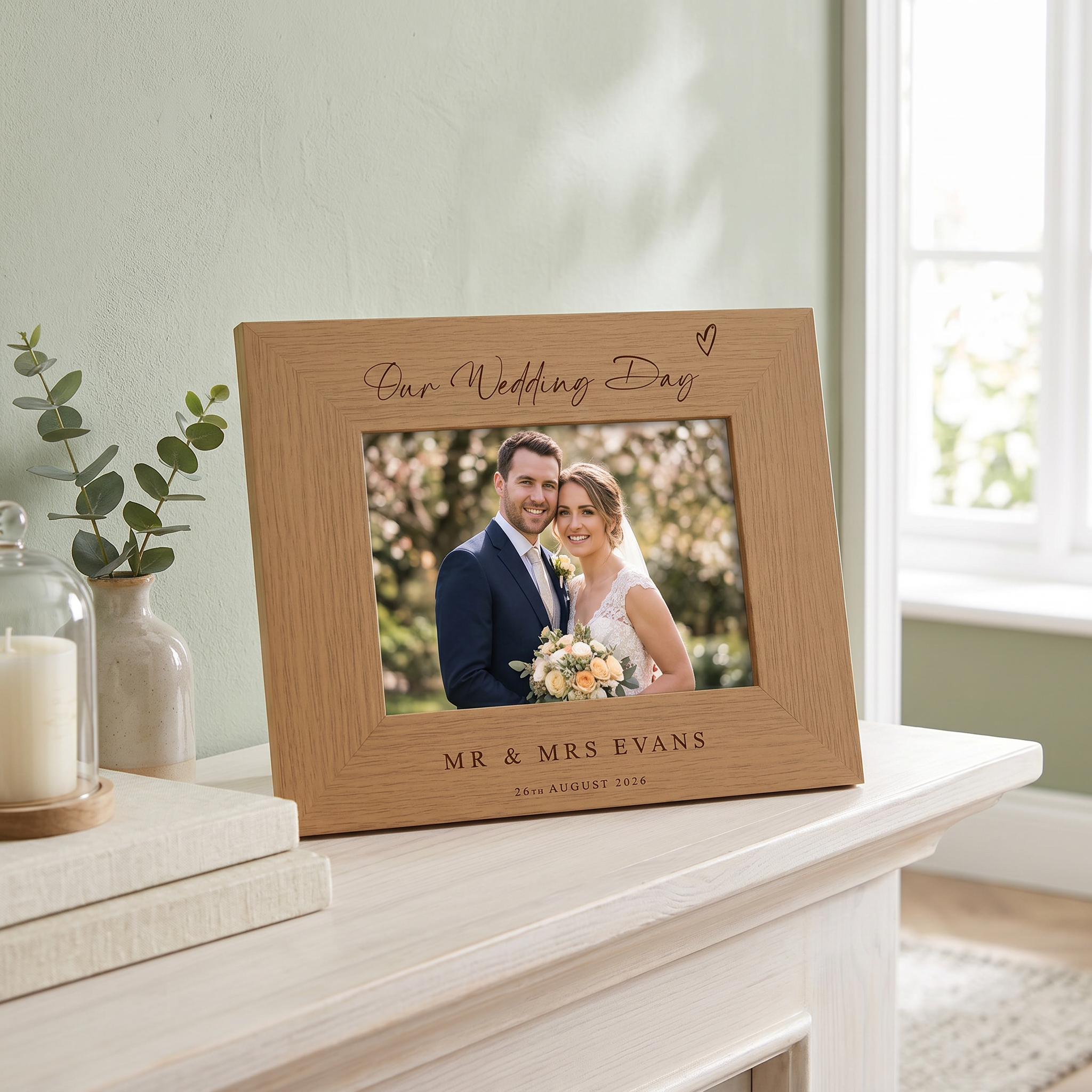 Mr & Mrs Wedding Photo Frame Gift For Newly Weds Our Wedding Day Keepsake Frame Photo Frame ukgiftstoreonline