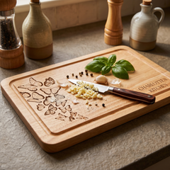 Butterfles Engraved Solid Wooden Chopping Board with Optional Personalisation For Any Occasion chopping Board ukgiftstoreonline