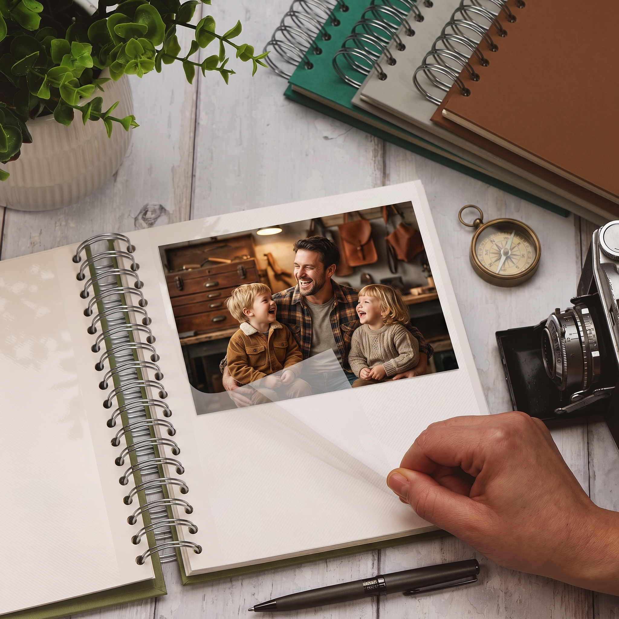 Personalised Best Dad In the World Photo Self Adhesive Album Scrapbook Multiple Colours Photo Album ukgiftstoreonline