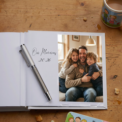 Personalised Colourful Daddy Photo Album in Gift Box, Holds 50 6x4 Photographs, Writing Area, Keepsake Memory Book photo album ukgiftstoreonline