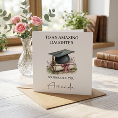 Personalised Luxury Daughter Graduation Card - So Proud Of You ukgiftstoreonline