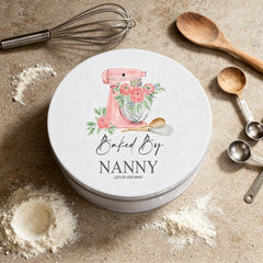 Personalised Nanny Cake Tin Baking Cookie Storage Gift Storage Tin ukgiftstoreonline