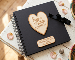 Personalised Team Bride Hen Party Scrapbook Photo Album Black Cover Scrapbook Guest Book ukgiftstoreonline
