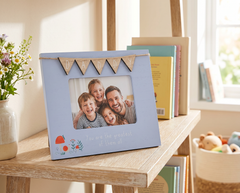 Daddy Photo Frame With Bunting 6'x4' Picture with Sentiment, Freestanding Father's Day, Birthday or Christmas photo frame ukgiftstoreonline