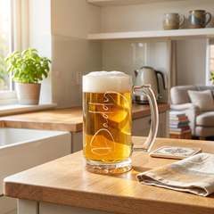 Engraved Daddy Gift Beer Mug Glass With Handle For Father's Day, Birthdays or Christmas personalised beer glasses ukgiftstoreonline