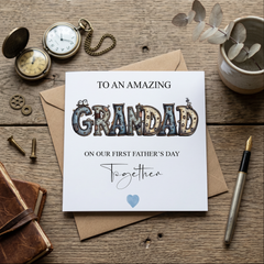 Luxury First Fathers Day as Grandad Card - With Mechanical Design ukgiftstoreonline