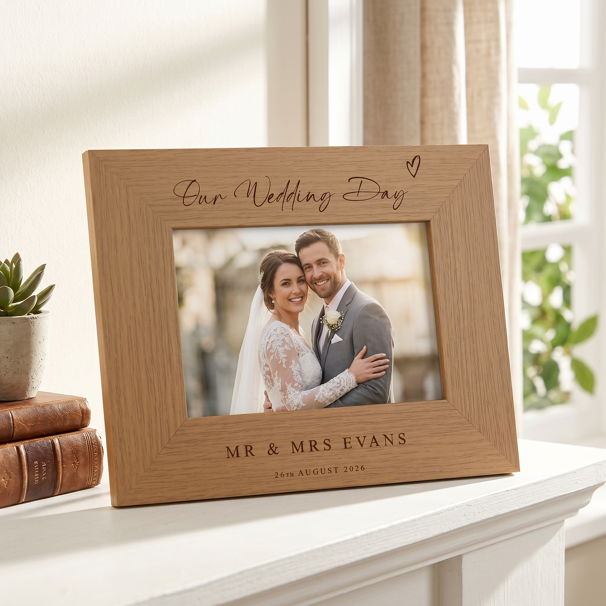Mr & Mrs Wedding Photo Frame Gift For Newly Weds Our Wedding Day Keepsake Frame Photo Frame ukgiftstoreonline