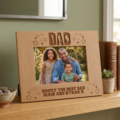 Personalised Simply The Best Dad Photo Frame Gift For Fathers Day Birthday or Christmas Dad Photo Frame ukgiftstoreonline