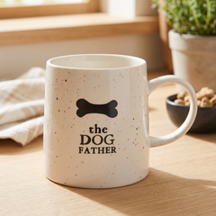Dog Dad Mug – Stoneware Coffee Mug With Paw Print | Dishwasher Safe Gift ukgiftstoreonline