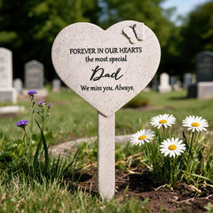 Dad Memorial Sympathy Tribute Graveside Stake With Butterfly