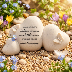 Remembrance Stone Memorial Ornament Tribute, Heartfelt Sympathy Gift