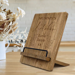 Personalised Mummy Recipe Book Or Tablet Stand For Kitchen Gift