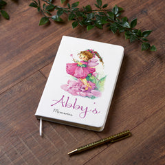 Personalised Fairy With Wand Girl's Notebook Gift For Her