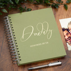 Personalised Large Daddy Photo Album With Sentiment Multiple Colours