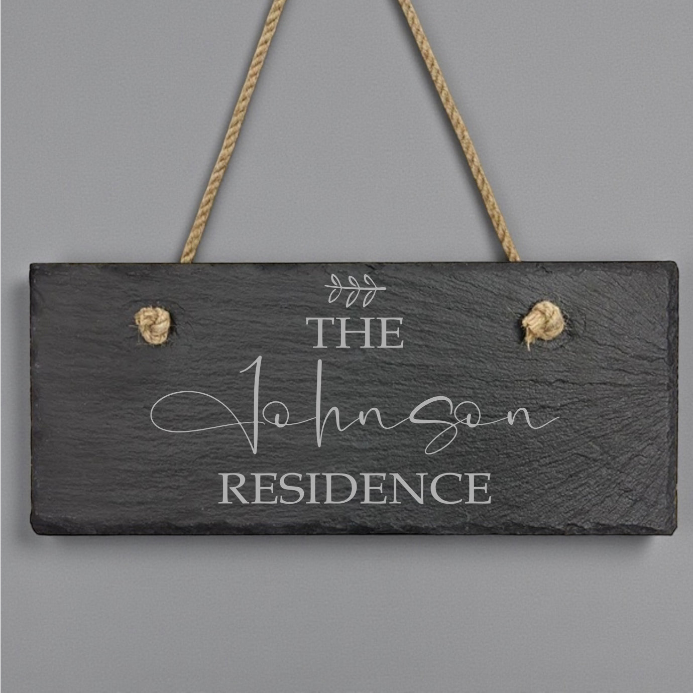 Personalised Hanging Slate Sign Home Residence Gift Personalised Gifts ukgiftstoreonline