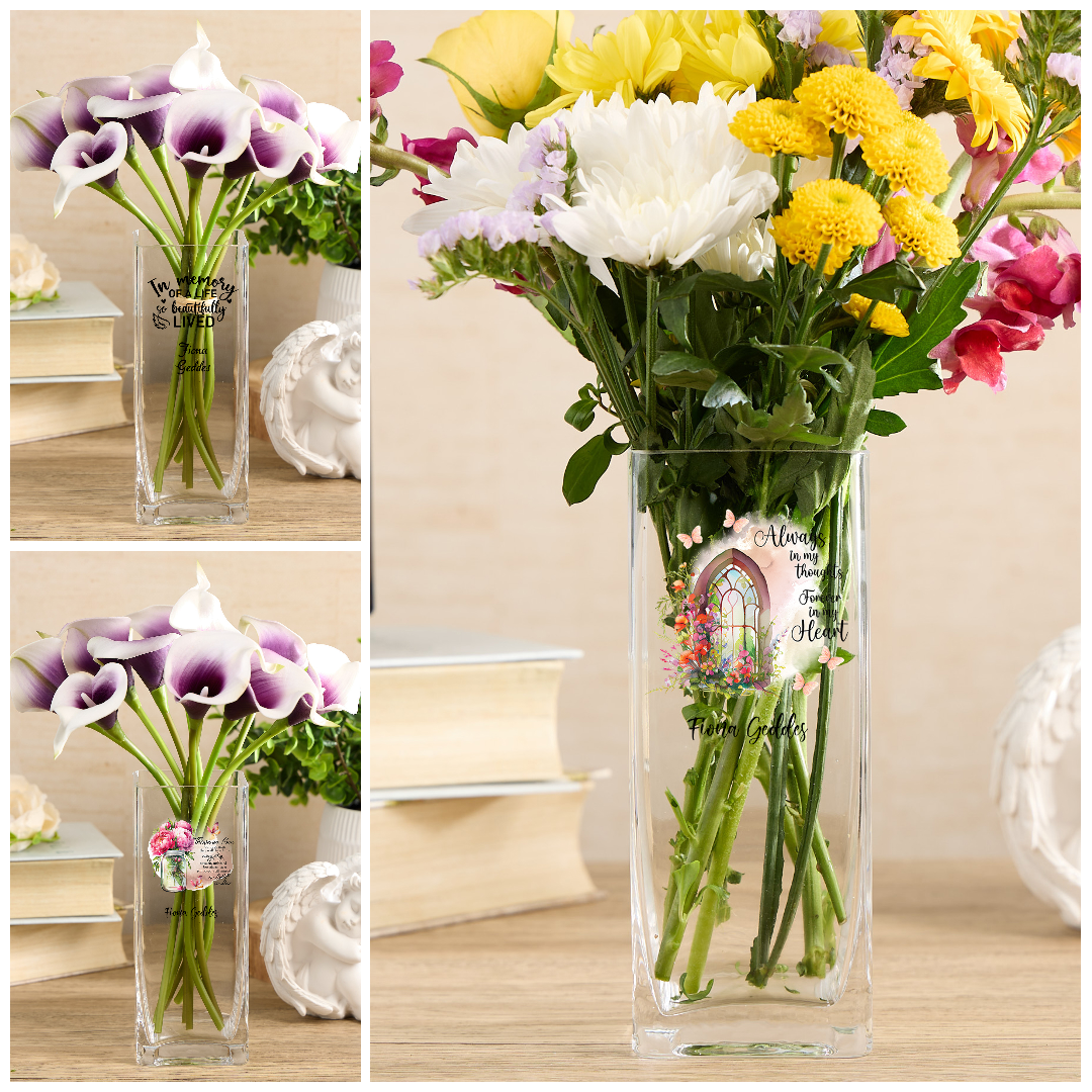 Angraves Set Di 2 Vasi Commemorativi Per Tomba – 'Daughter In Loving Memory' – Vaso In Plastica Con Punta, Altezza 32 Cm – Ricordo Per Cimitero O Giardino