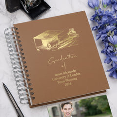 Personalised Graduation Keepsake Photo Album Memory Book With Sketch Design