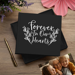 Forever In Our Hearts Black Memorial Remembrance Photo Album 50 x 6 by 4 Photos Pack of 5 Wholesale Trade