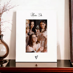White 6x4 Portrait Picture Photo Hen Do With Heart