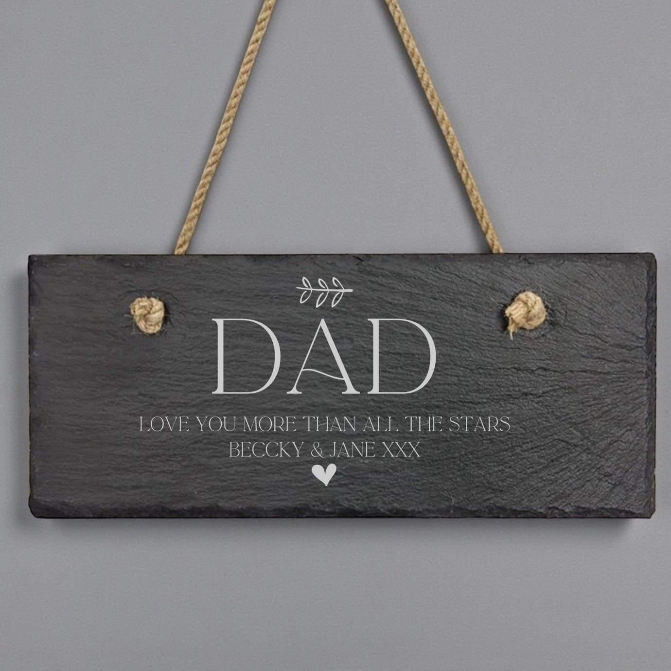 Personalised Hanging Slate Sign Gift For Dad Birthdays Christmas Etc. Personalised Gifts ukgiftstoreonline