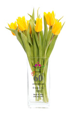 Personalised 60th Anniversary Flower Vase Gift For Couple Husband Wife