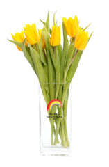 Personalised Teacher Flower Vase Gift With Rainbow