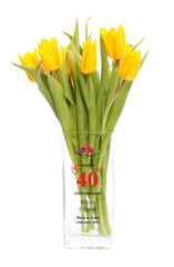Copy of Personalised 40th Anniversary Flower Vase Gift For Couple Husband Wife