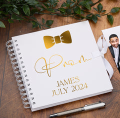 Personalised Boy's Prom Book, Custom Scrapbook Keepsake Photo Album Memory Book
