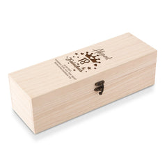 Personalised Wooden Wine or Champagne Box Fabulous 18th Birthday Gift