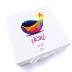 ukgiftstoreonline Personalised Happy Diwali Keepsake Memory Box