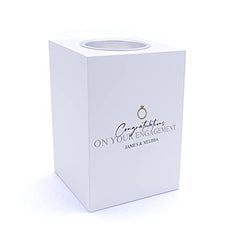 Personalised Congratulations on your Engagement Tea Light Holder