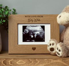 With Love From Personalised Baby Scan Photo Frame