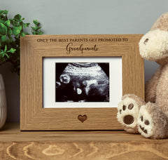 The best parents get promoted to Grandparents Baby Scan Frame