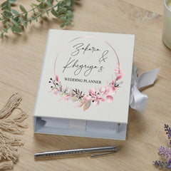 Personalised Wedding Planner Engagement Gift With Ribbon Floral Design